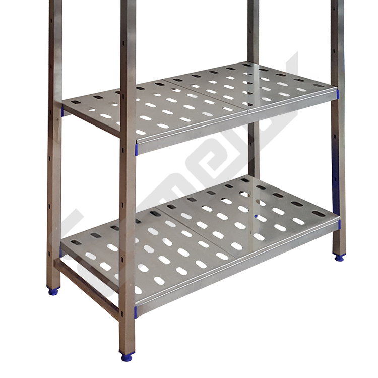 estanter�a acero inoxidable con panel perforado 3N
